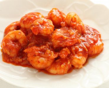 Gambas à la sauce tomates